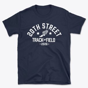 20th Street Elementary School Track and Field Basic T-Shirt