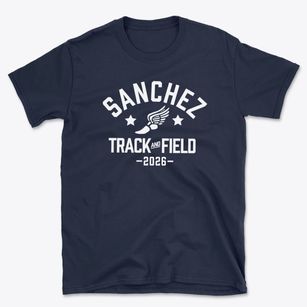 Sanchez Elementary School Track and Field Basic T-Shirt