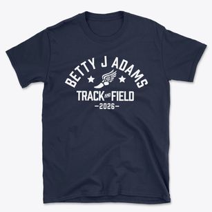 Betty J Adams Elementary School Track and Field Basic T-Shirt