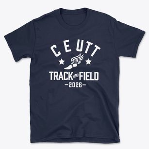 C E Utt Middle School Track and Field Basic T-Shirt