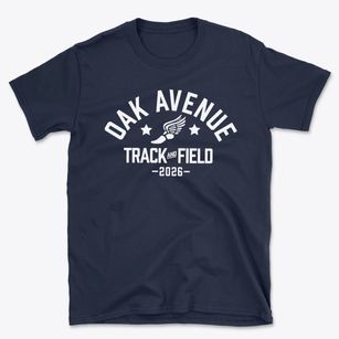 Oak Avenue Elementary School Track and Field Basic T-Shirt