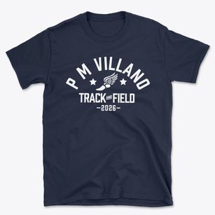 P M Villano Elementary School Track and Field Basic T-Shirt