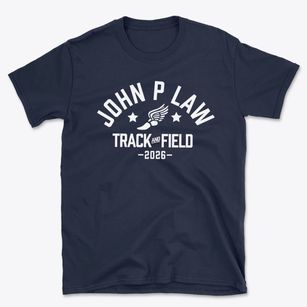 John P Law Elementary School Track and Field Basic T-Shirt
