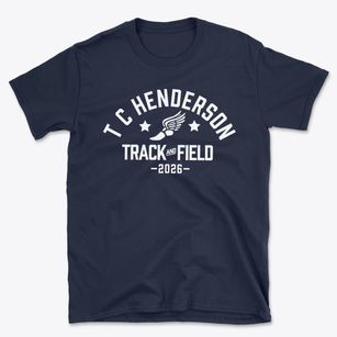 T C Henderson Elementary School Track and Field Basic T-Shirt