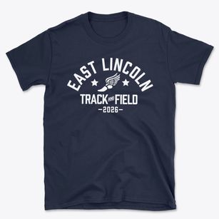 East Lincoln Middle School Track and Field Basic T-Shirt