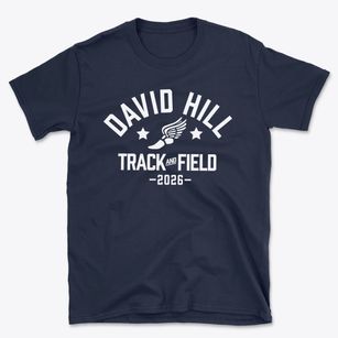 David Hill Elementary School Track and Field Basic T-Shirt