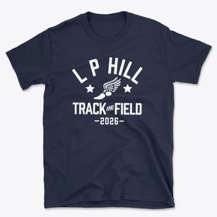L P Hill Elementary School Track and Field Basic T-Shirt