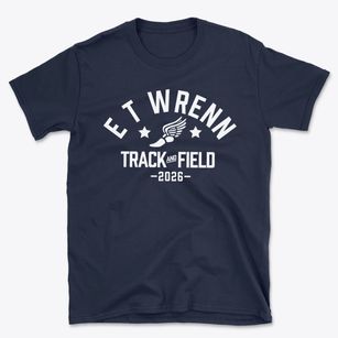 E T Wrenn Junior High School Track and Field Basic T-Shirt