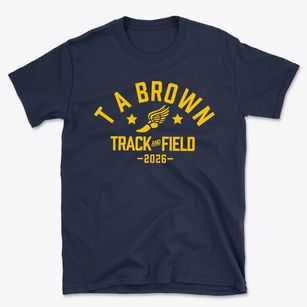 T A Brown Elementary School Track and Field Basic T-Shirt