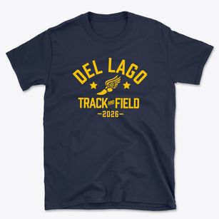 Del Lago Elementary School Track and Field Basic T-Shirt