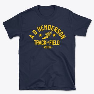 A D Henderson University School Track and Field Basic T-Shirt