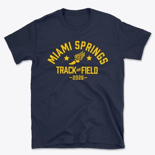 Miami Springs Middle School Track and Field Basic T-Shirt