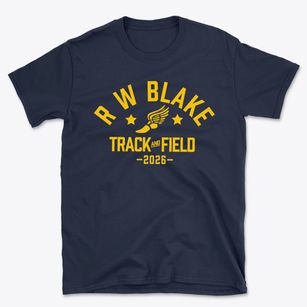 R W Blake Elementary School Track and Field Basic T-Shirt