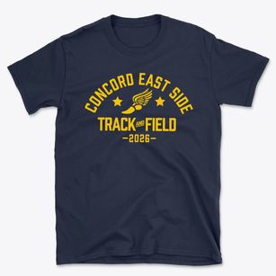 Concord East Side Elementary School Track and Field Basic T-Shirt