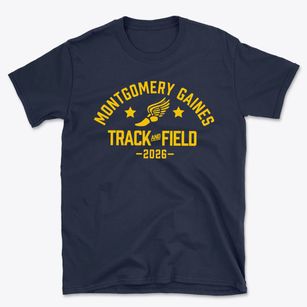 Montgomery Gaines Junior High School Track and Field Basic T-Shirt