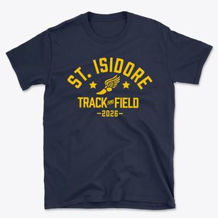 Saint Isidore Elementary School Track and Field Basic T-Shirt