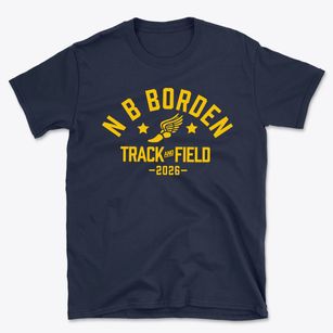 N B Borden Elementary School Track and Field Basic T-Shirt