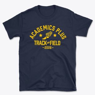 Academics Plus Middle School Track and Field Basic T-Shirt
