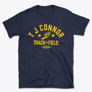T J Connor Elementary School Track and Field Basic T-Shirt