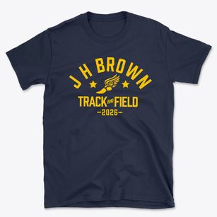 J H Brown Elementary School Track and Field Basic T-Shirt