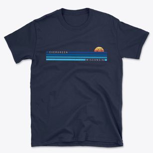 Evergreen Wisconsin Water View Basic T-Shirt