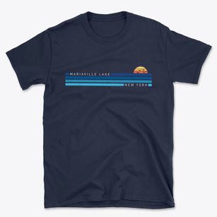 Mariaville Lake New York Water View Basic T-Shirt
