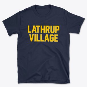 Lathrup Village Michigan Classic Block Basic T-Shirt