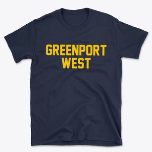 Greenport West New York Classic Block Basic T-Shirt