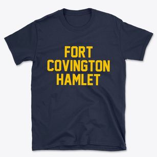 Fort Covington Hamlet New York Classic Block Basic T-Shirt