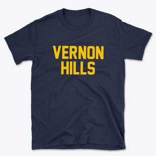 Vernon Hills Illinois Classic Block Basic T-Shirt