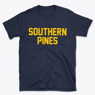 Southern Pines North Carolina Classic Block Basic T-Shirt