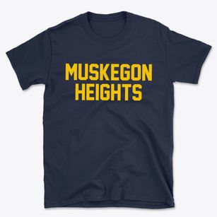 Muskegon Heights Michigan Classic Block Basic T-Shirt