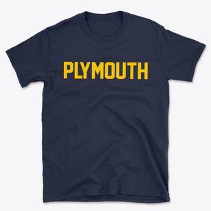 Plymouth Michigan Classic Block Basic T-Shirt