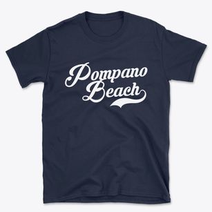 Pompano Beach Florida Vintage Team Basic T-Shirt