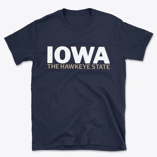  Iowa White and Gold Basic T-Shirt