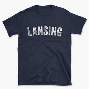 Lansing New York Timeless Retro Basic T-Shirt