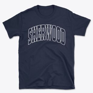 Sherwood Wisconsin Trendy Block Basic T-Shirt