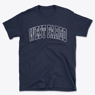 West Fargo North Dakota Trendy Block Basic T-Shirt