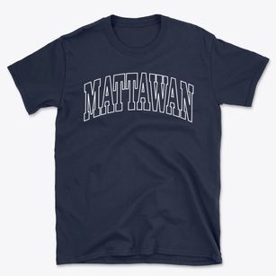 Mattawan Michigan Trendy Block Basic T-Shirt
