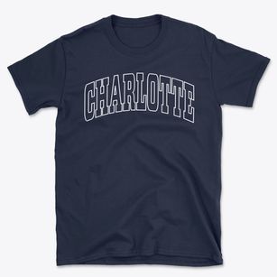 Charlotte New York Trendy Block Basic T-Shirt