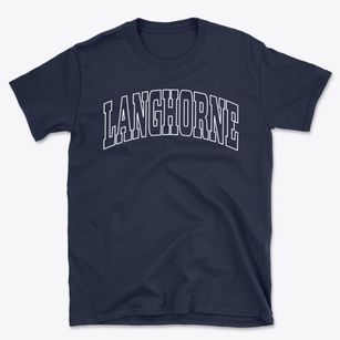Langhorne Pennsylvania Trendy Block Basic T-Shirt
