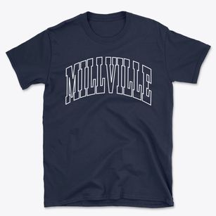 Millville California Trendy Block Basic T-Shirt