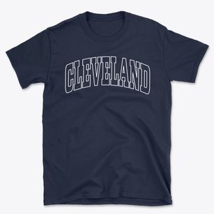 Cleveland New York Trendy Block Basic T-Shirt