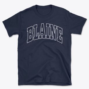 Blaine Maine Trendy Block Basic T-Shirt
