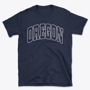 Oregon Ohio Trendy Block Basic T-Shirt
