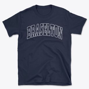 Braselton Georgia Trendy Block Basic T-Shirt