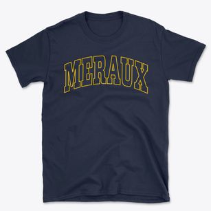Meraux Louisiana Trendy Block Basic T-Shirt