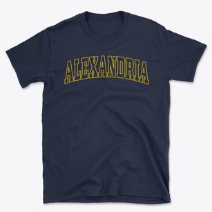 Alexandria Louisiana Trendy Block Basic T-Shirt