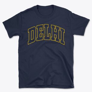 Delhi Louisiana Trendy Block Basic T-Shirt