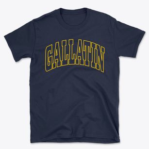 Gallatin New York Trendy Block Basic T-Shirt